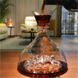 1800 Ml Ice Mountain Lead-Free Creative Glass Wine Decanter